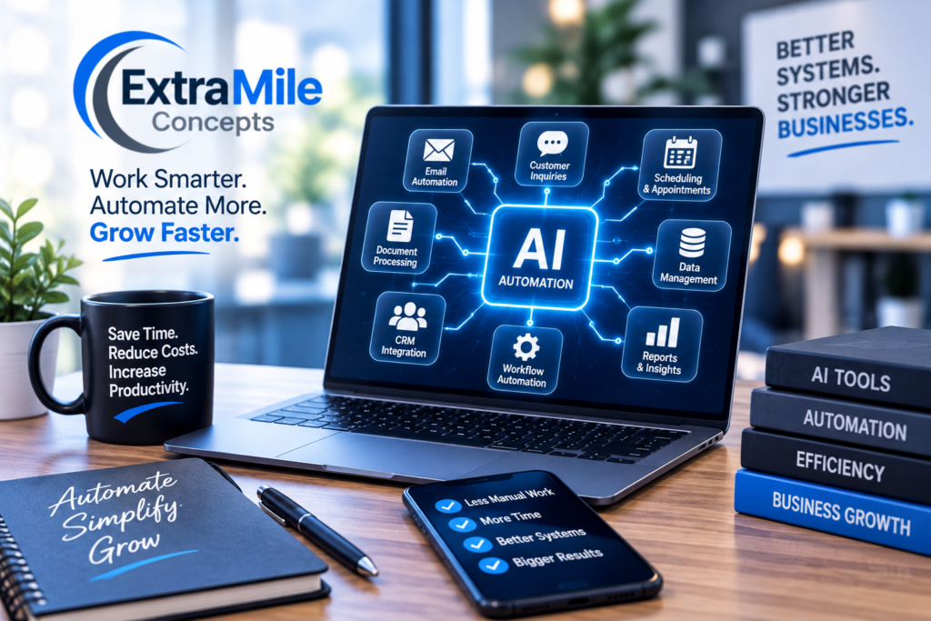 AI automation technology representing smarter workflows and business efficiency.